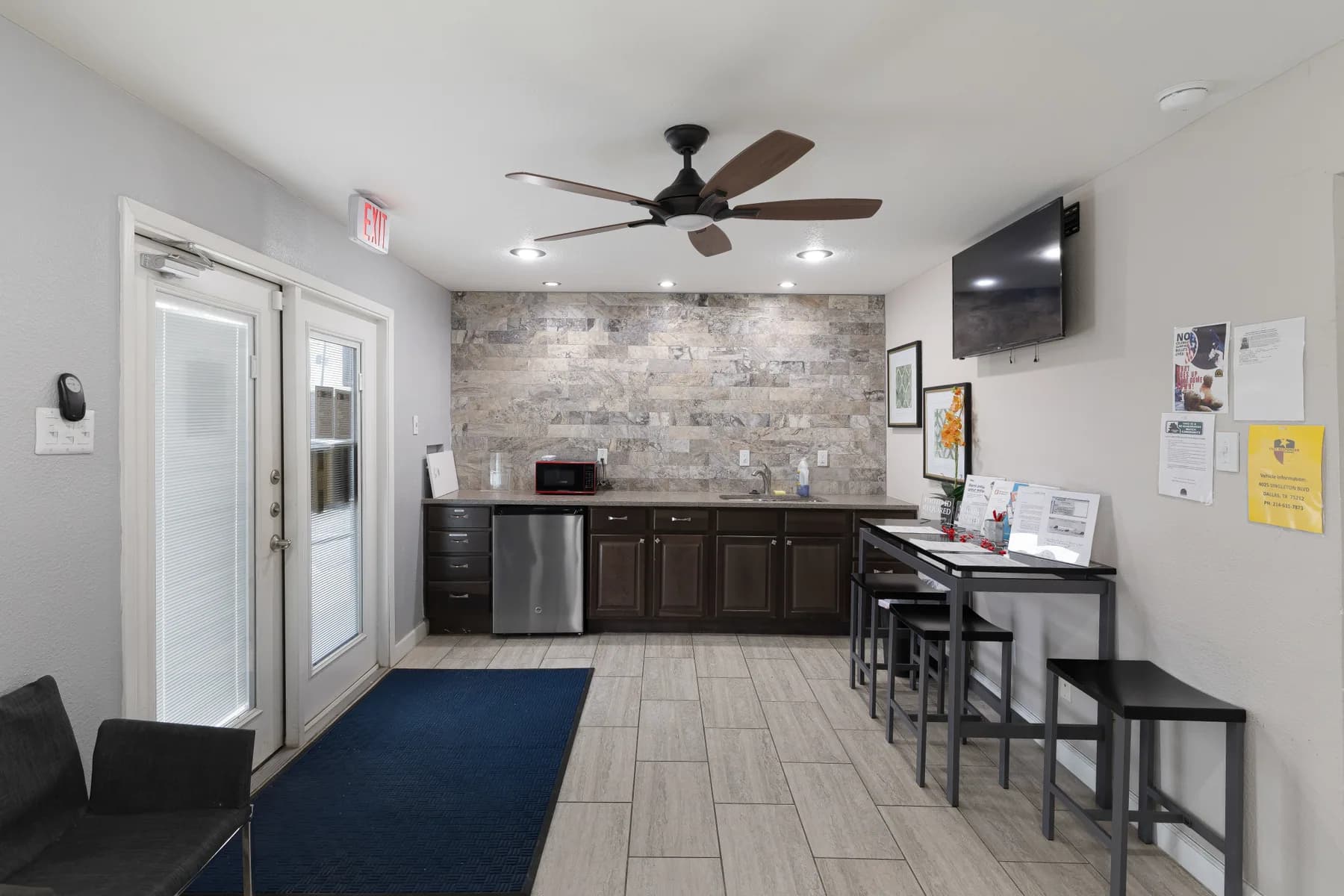 Waverly Apartments leasing office reception area